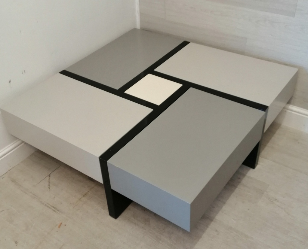 very stylish designer coffee table