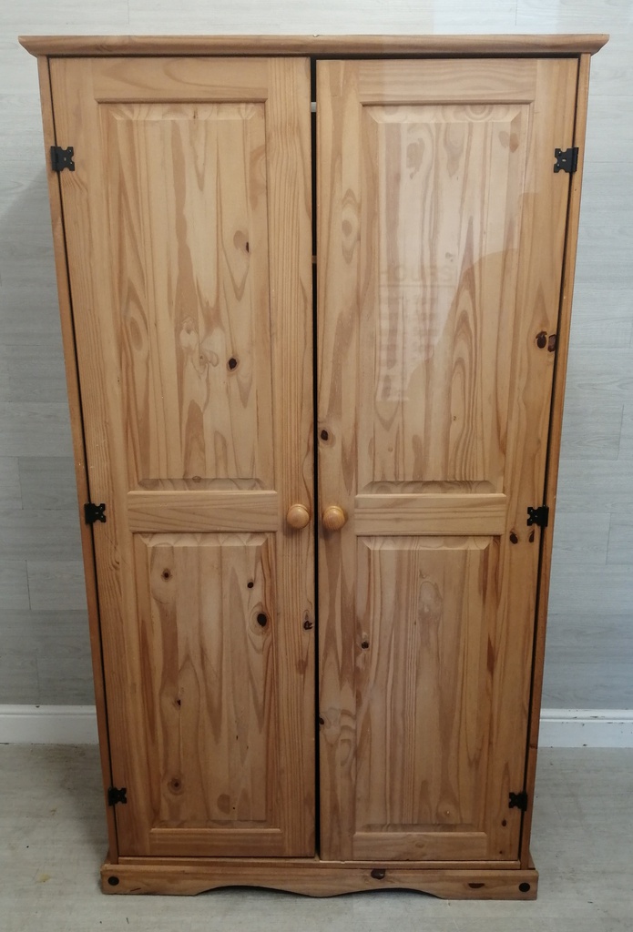 double pine wardrobe