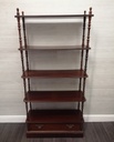 repro mahogany OPEN BACK BOOKCASE /DISPLAY UNIT