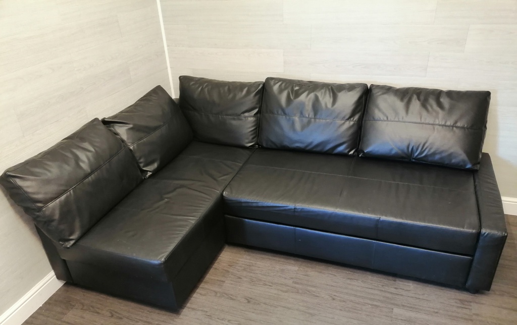 IKEA ‘FRIHETEN’ black Corner Sofa Bed