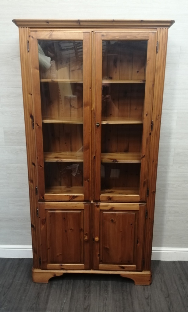 DUCAL Pine Part Glazed Display Unit