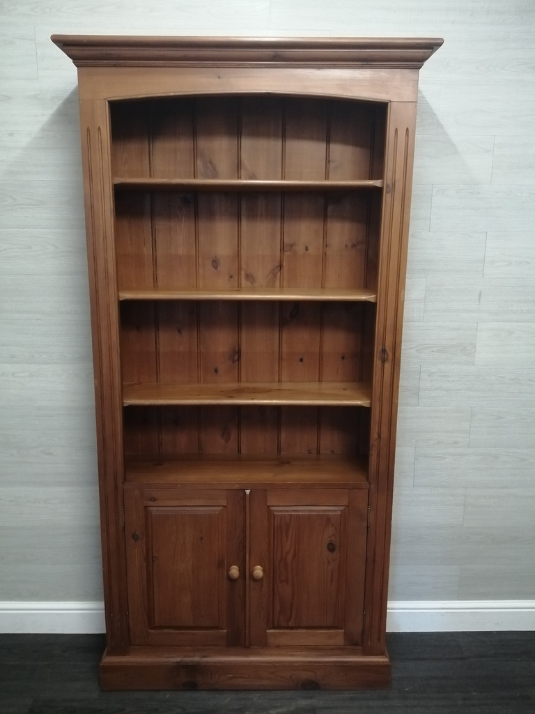 solid pine CUPBOARD BASE BOOKCASE