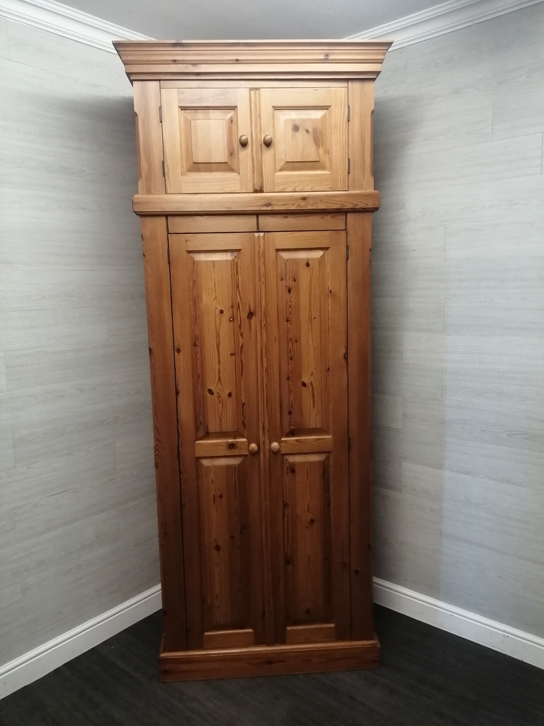 PINE Quality TOP BOX DOUBLE WARDROBE