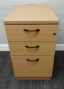 three drawer office file unit