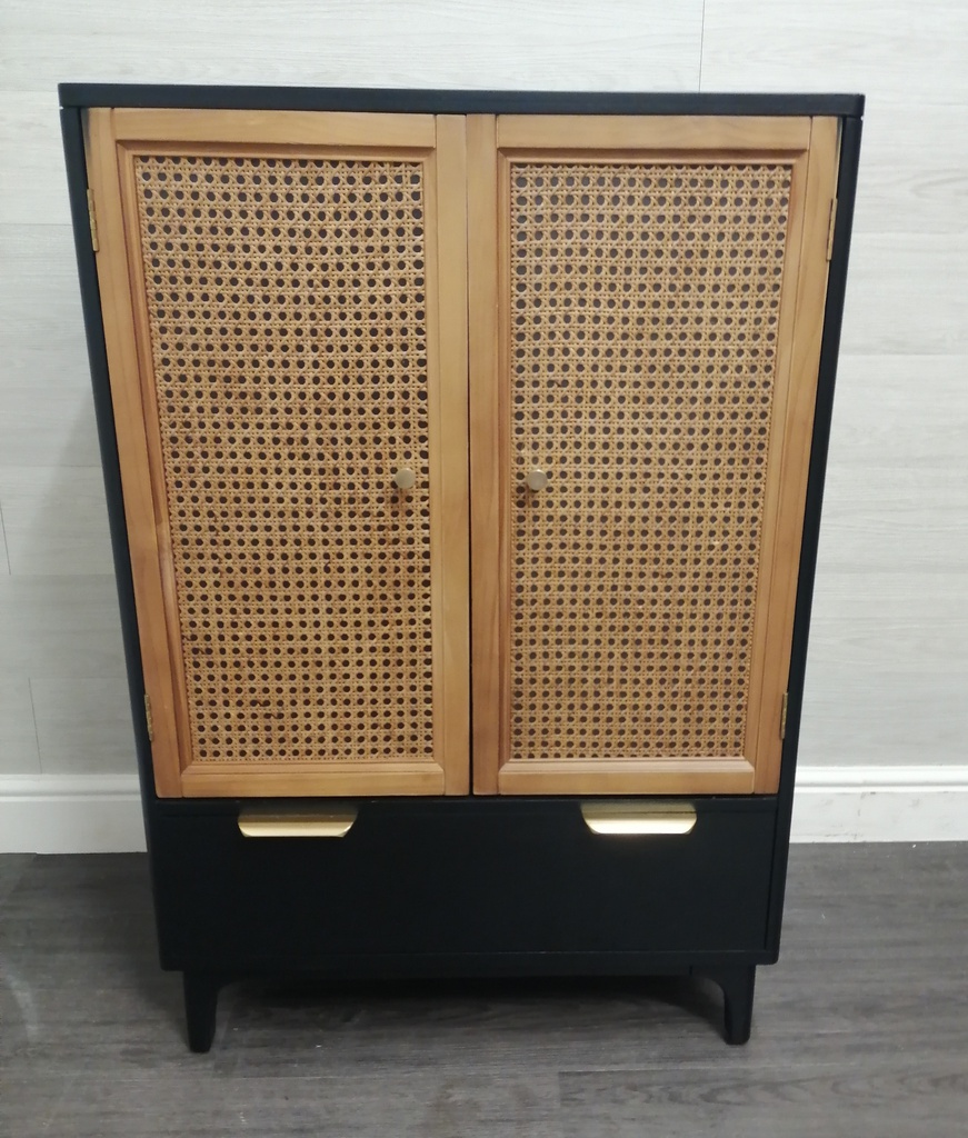 modern black cupboard unit