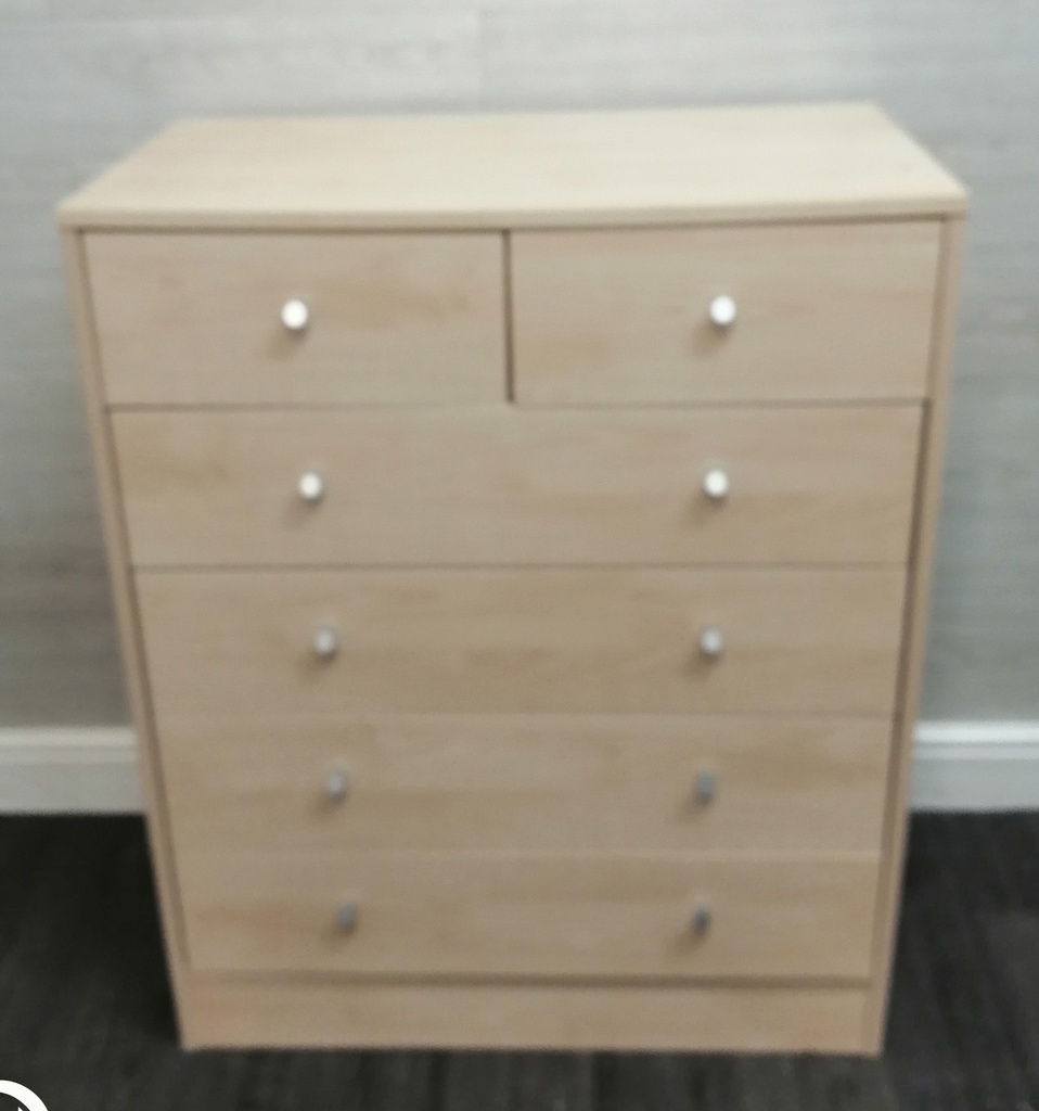 chest of six drawers