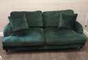 stunning emerald green velvet style sofa