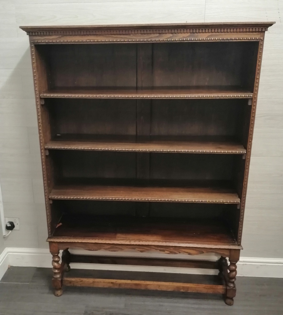 lovely old dark oak bookcase