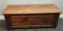 Lovely large rustic PINE STORAGE / BLANKET BOX