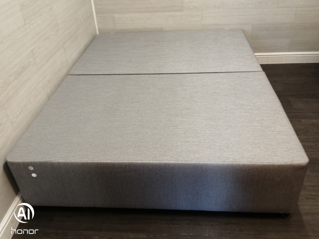 5ft grey divan base with two