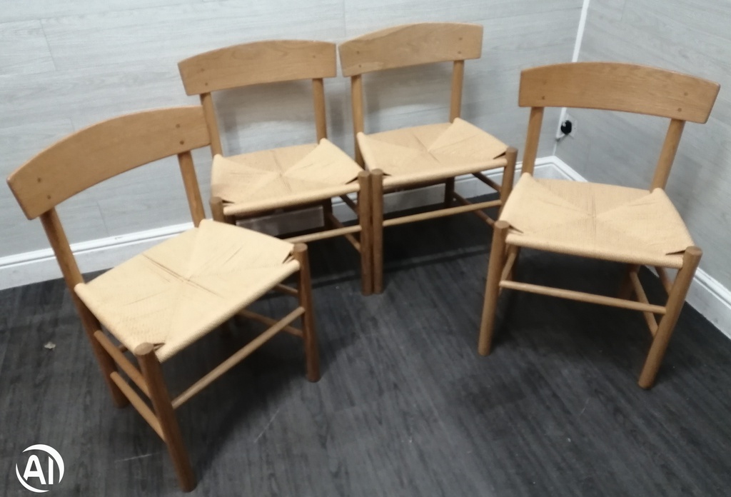 set of four lovely modern dining chairs