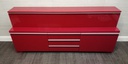 IKEA ‘BESTÅ BURS’ RED TV Bench AND WALL UNIT