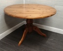 3FT 8&quot; ROUND solid PINE TABLE