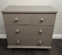 lovely old Pine ‘ Grey’ painted  four Drawer Chest