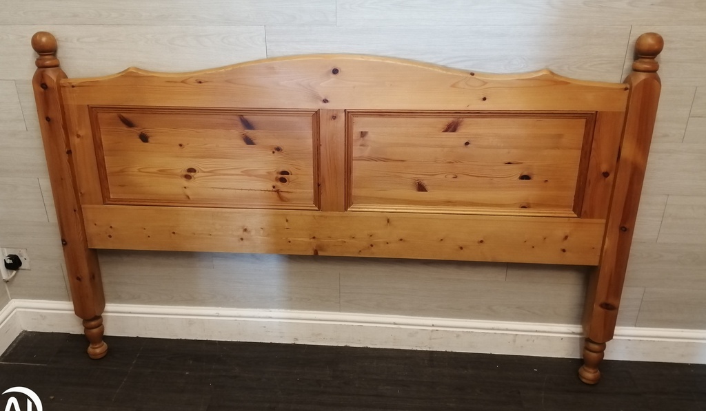 quality solid pine 5ft headboard