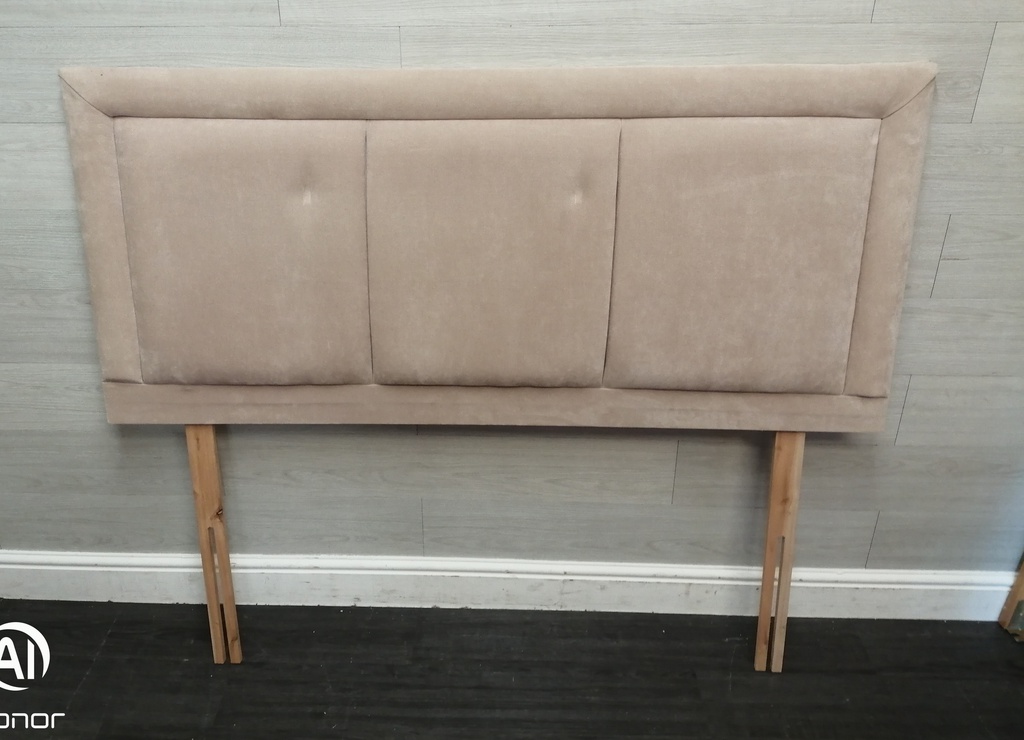 4FT6&quot; cream FABRIC HEADBOARD