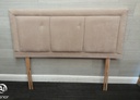 4FT6&quot; cream FABRIC HEADBOARD