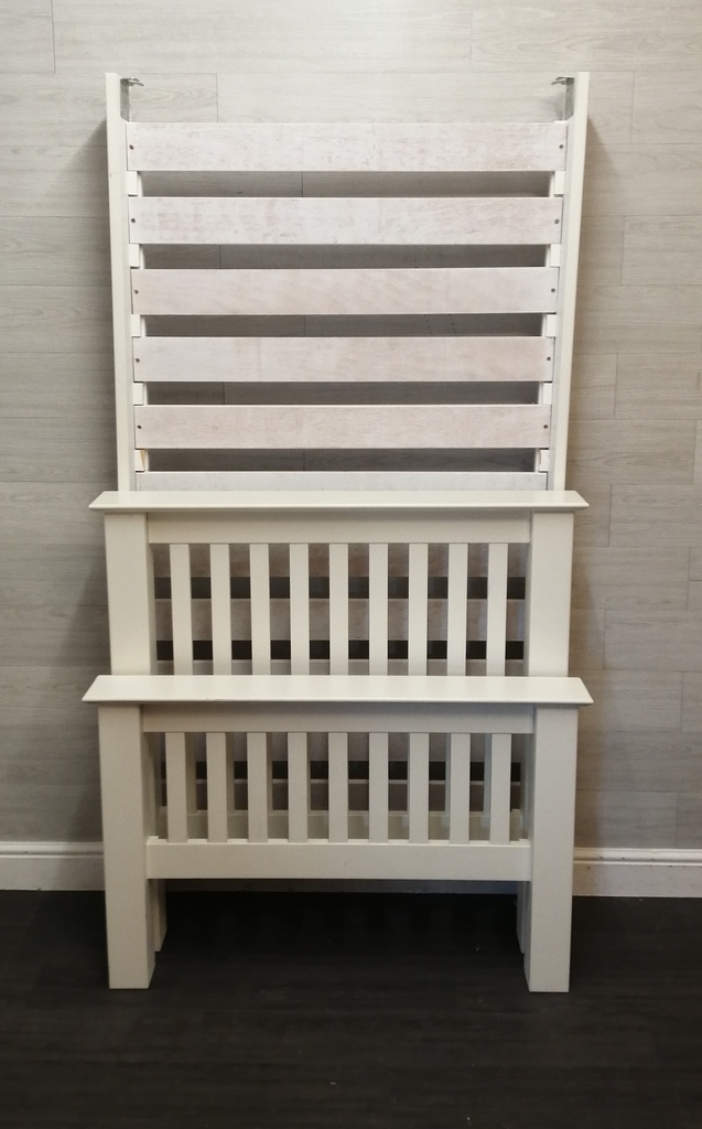 3FT white SHAKER STYLE BEDFRAME