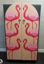 Stunning retro painted  wardrobe