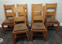 quality set of six oak chairs