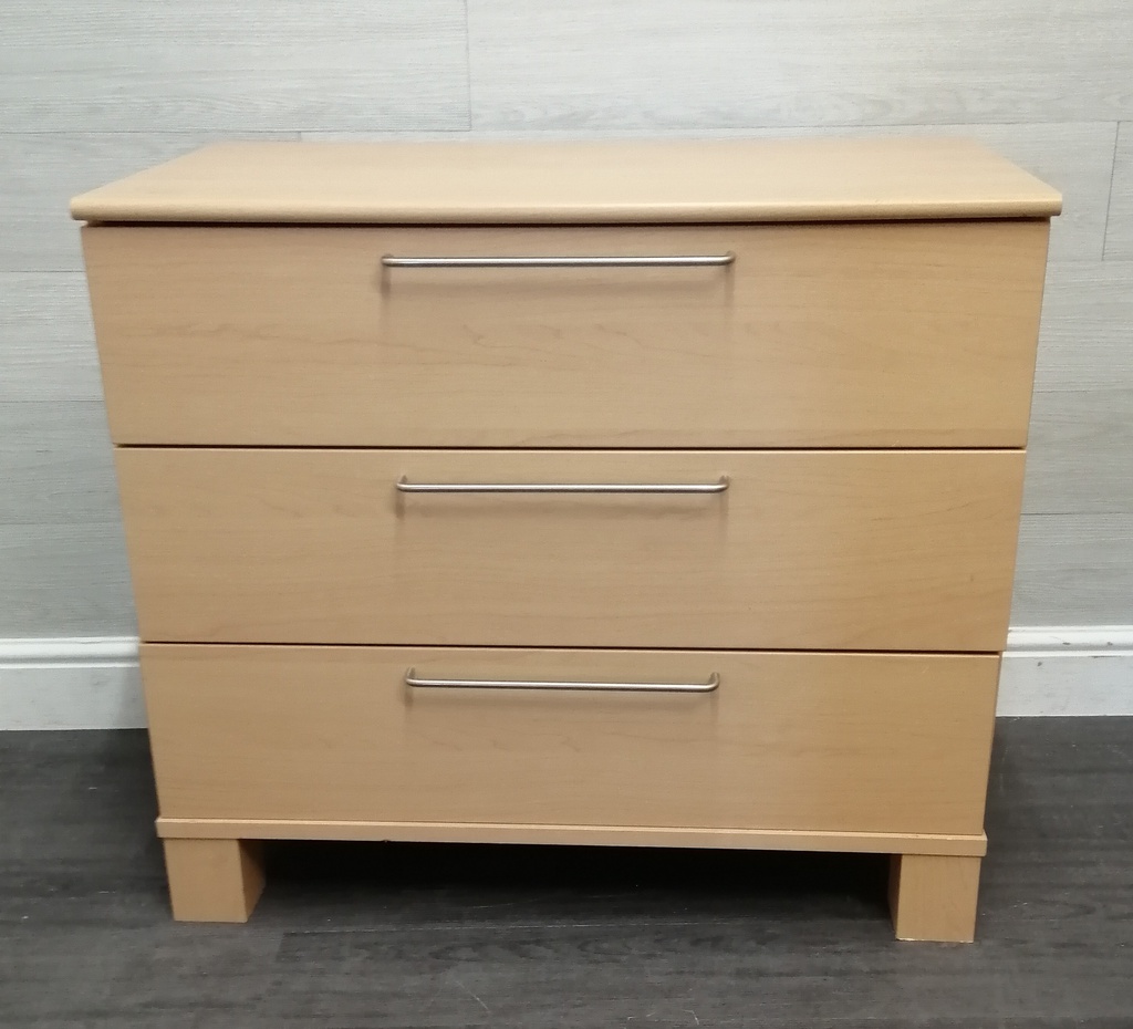 Three Drawer Modern Chest