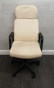 cream fabric office chair