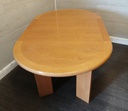 Quality Skovby extending oak dining table