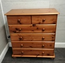 Six drawer pine chest