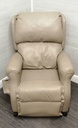 Beige Leather Rise &amp; Recline Armchair