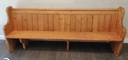 Lovely Large Old Pine Church Pew