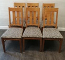 Set of 6 padded Dining Chairs
