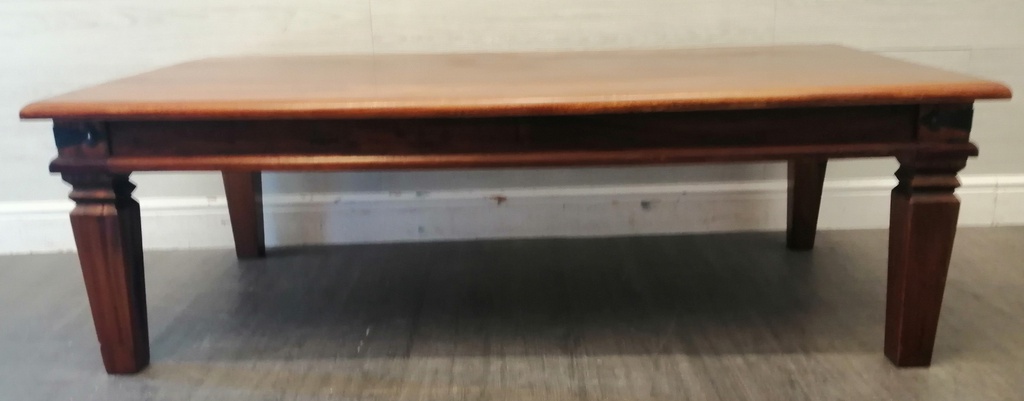 Large Dark Wood Coffee Table