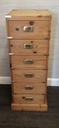 Military style  solid pine slim wellington chest
