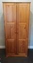 Two door pine wardrobe