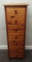 Seven drawer pine wellington chest