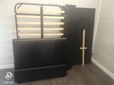 4FT OTTOMAN BROWN FAUX LEATHER BED FRAME