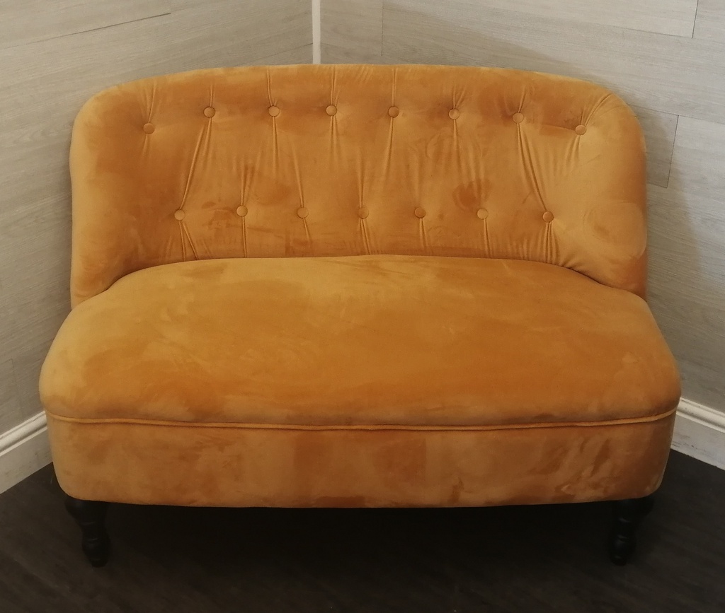 Neat stunning yellow cocktail sofa