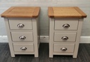 Pair Of Grey Shaker style  Bedside Chests