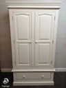 large shabby chic white wardrobe