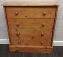 Solid Pine Shoe Storage Cupboard with Two Drawers