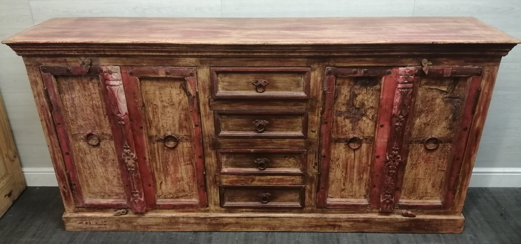 Stunning reclaimed indian wood large sideboard