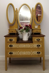 [HF5750] Dressing Table with Mirrors