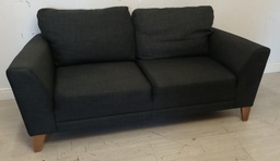 [HF12185] neat grey two seater sofa