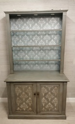 [HF13042] lovely painted bookcase display cupboard unit