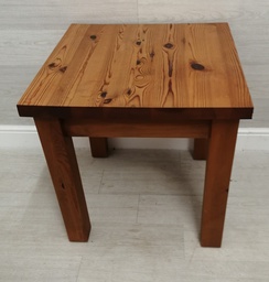 [HF14097] Quality solid pine square side table
