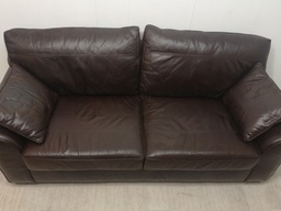 [HF14119] quality brown leather sofa
