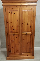 [HF14204] quality solid pine double wardrobe