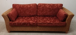 [HF14512] LOVELY WICKER - CONSERVATORY SOFA