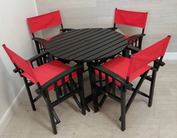 [HF14913] GREAT GARDEN TABLE AND 4 folding CHAIRS