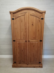 [HF15092] MEXICAN PINE DOUBLE WARDROBE